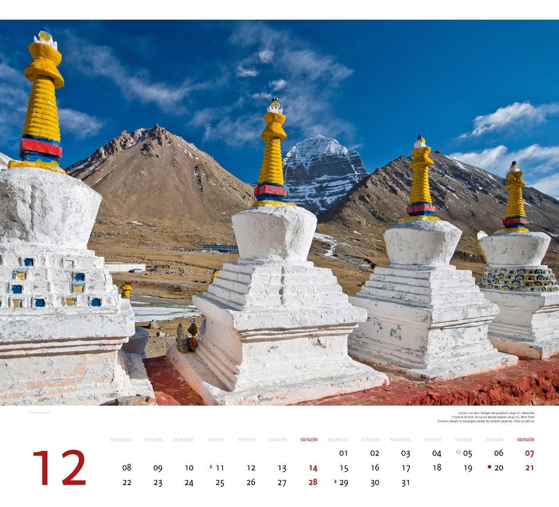 Bild: 9783938916513 | Tibet 2025 | Premium-Wandkalender Großformat 48,5 x 44cm | Schubert