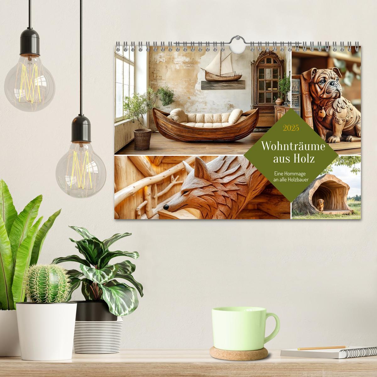 Bild: 9783457187913 | Wohnträume aus Holz (Wandkalender 2025 DIN A4 quer), CALVENDO...