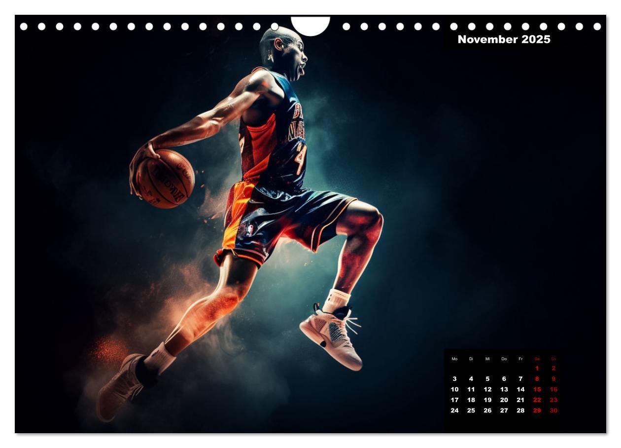 Bild: 9783383866999 | Faszination Basketball (Wandkalender 2025 DIN A4 quer), CALVENDO...