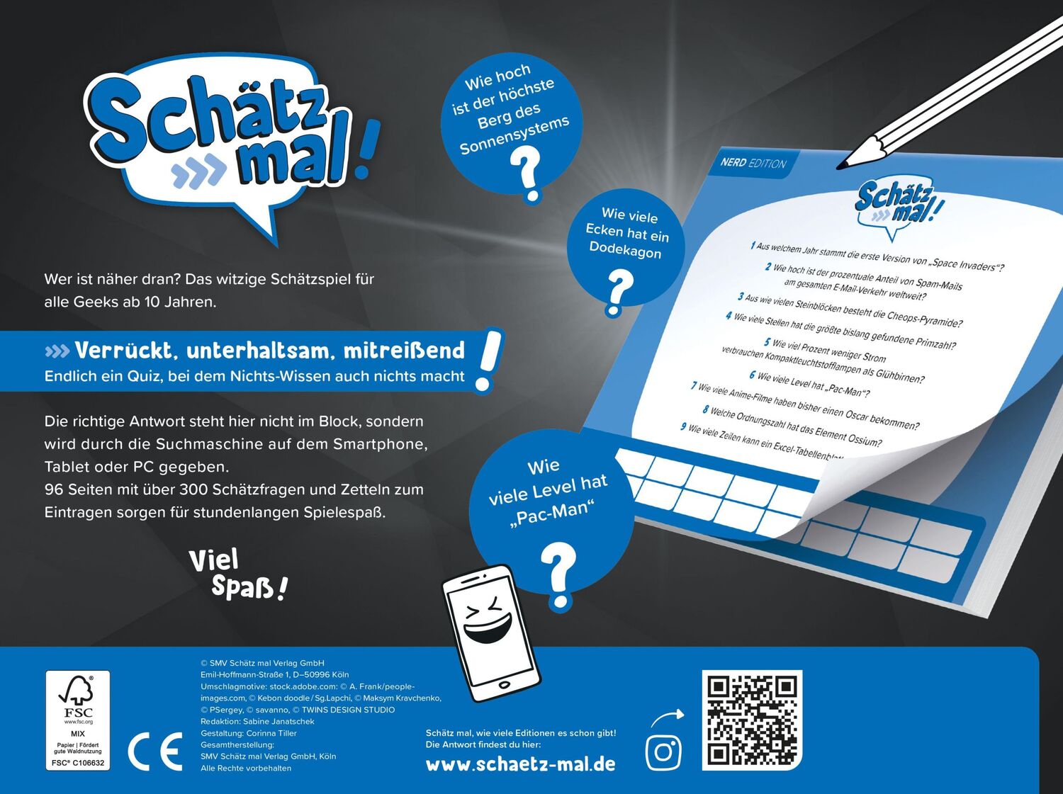 Rückseite: 9783989760240 | Schätz mal! Nerd Edition | Taschenbuch | 96 S. | Deutsch | 2024