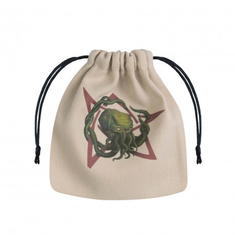 Cover: 5907699492848 | Call of Cthulhu Beige &amp; multicolor Dice Bag | Cthulhu Dice Bag