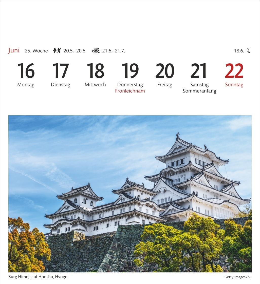 Bild: 9783840034534 | Japan Sehnsuchtskalender 2025 - Wochenkalender mit 53 Postkarten