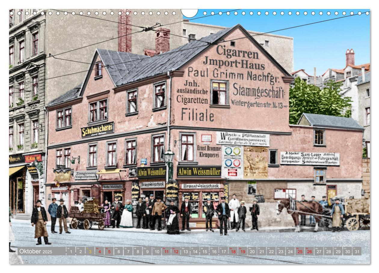 Bild: 9783383810473 | Leipzig zur Kaiserzeit in Farbe (Wandkalender 2025 DIN A3 quer),...