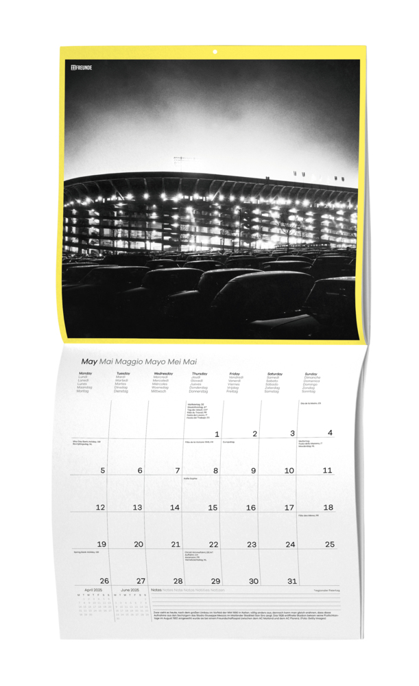 Bild: 4002725995216 | Ein Flutlichtkalender von 11FREUNDE 2025 - Wand-Kalender -...