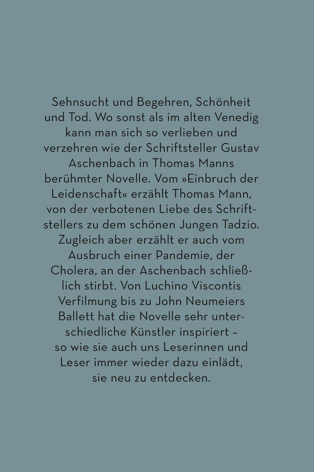 Rückseite: 9783103971842 | Der Tod in Venedig | Novelle | Thomas Mann | Buch | 128 S. | Deutsch