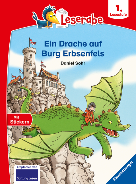 Cover: 9783473460519 | Ein Drache auf Burg Erbsenfels - Leserabe ab 1. Klasse -...