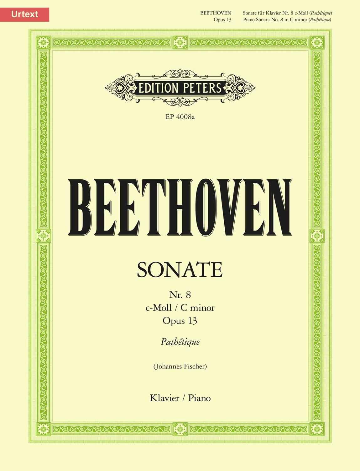 Cover: 9790014107321 | Piano Sonata No. 8 in C Minor Op. 13 Pathétique | Urtext, Sheet | Buch