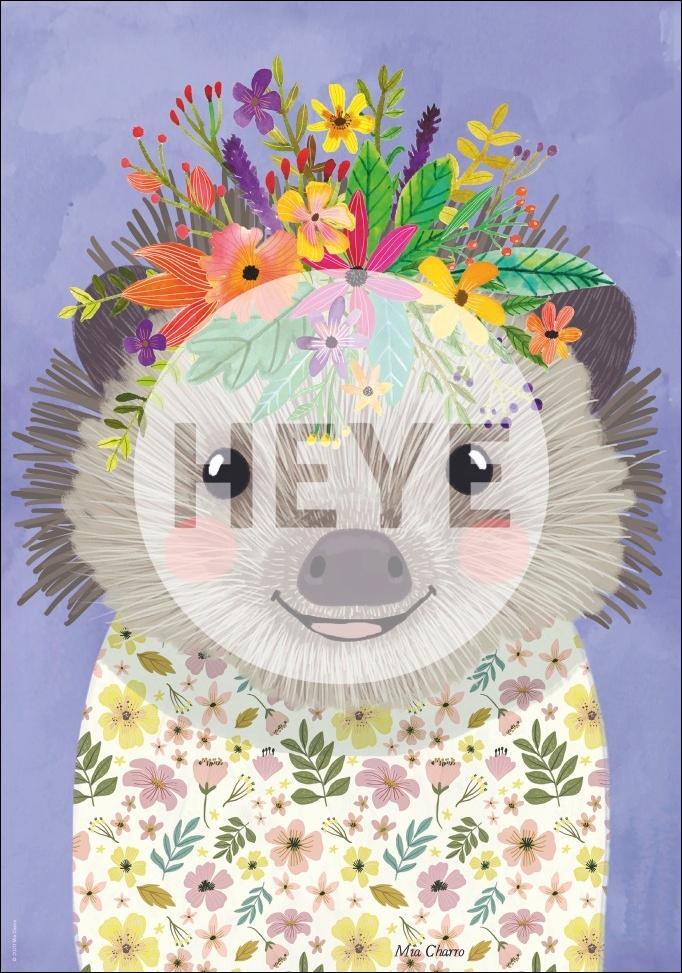 Bild: 4001689299521 | Funny Hedgehog, Floral Friends Puzzle 500 Teile | Mia Charro | Spiel