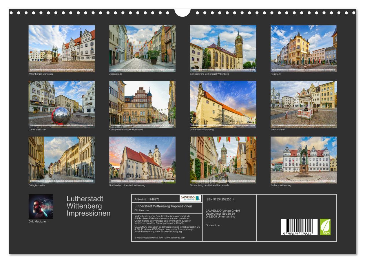 Bild: 9783435225514 | Lutherstadt Wittenberg Impressionen (Wandkalender 2025 DIN A3...