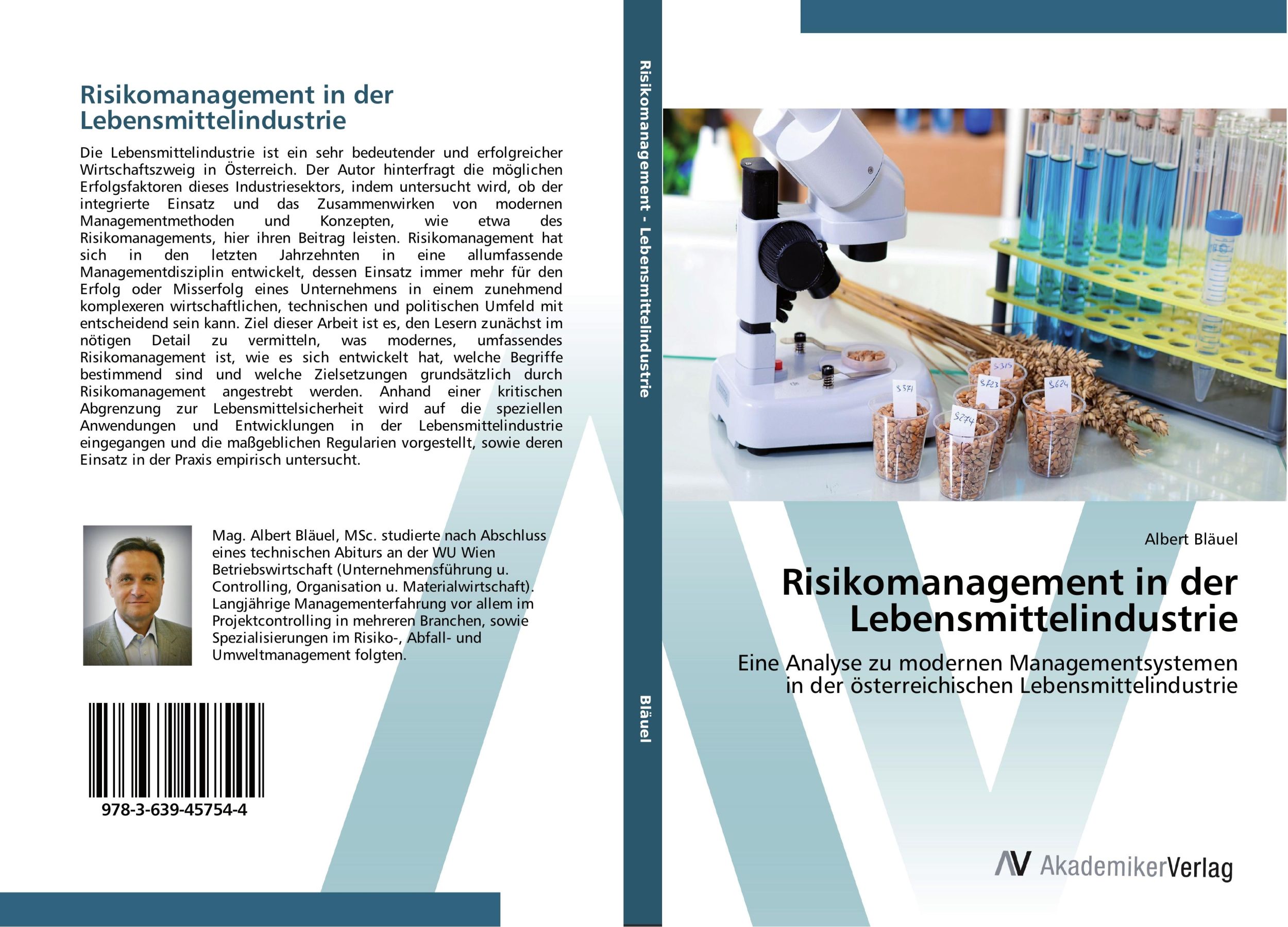 Cover: 9783639457544 | Risikomanagement in der Lebensmittelindustrie | Albert Bläuel | Buch