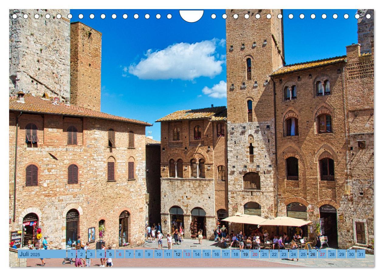 Bild: 9783383921520 | Impressionen aus San Gimignano (Wandkalender 2025 DIN A4 quer),...