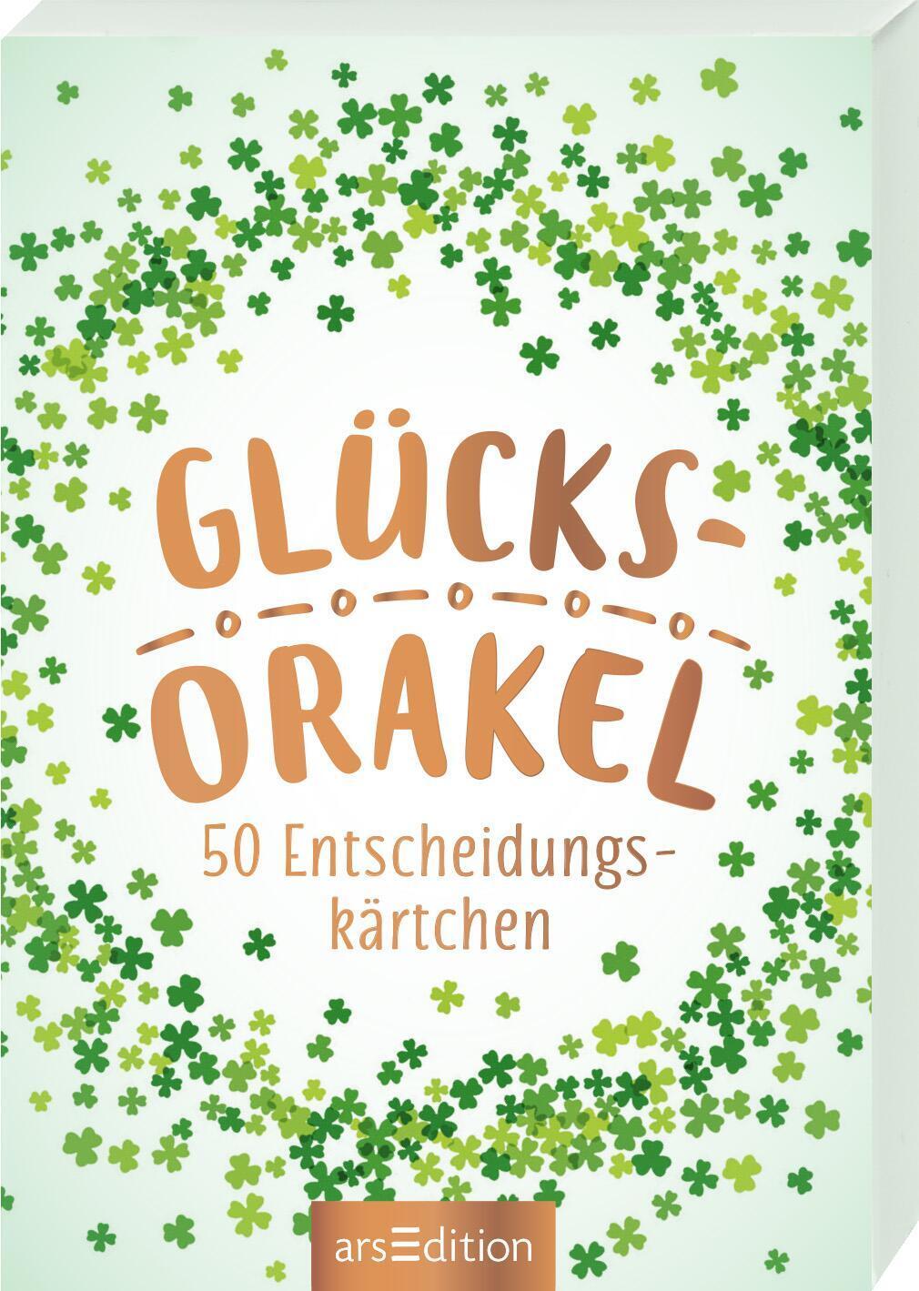 Cover: 9783845833279 | Glücksorakel | 50 Entscheidungskärtchen | Taschenbuch | 51 S. | 2019