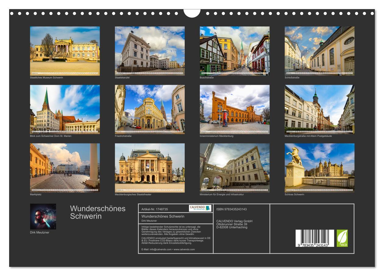 Bild: 9783435243143 | Wunderschönes Schwerin (Wandkalender 2025 DIN A3 quer), CALVENDO...