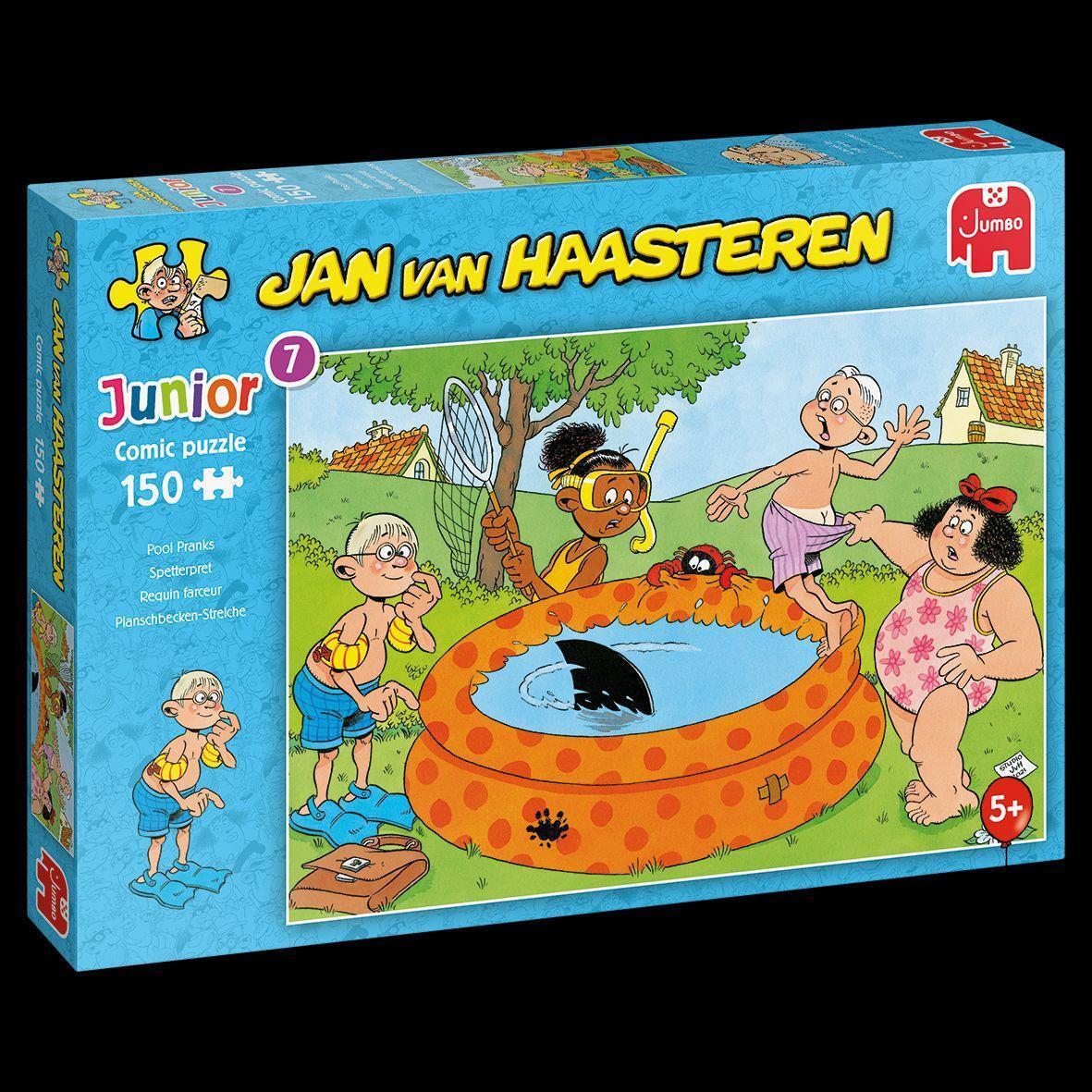 Bild: 8710126200780 | Jan van Haasteren Junior - Streiche im Pool - 150 Teile | Spiel | 2022