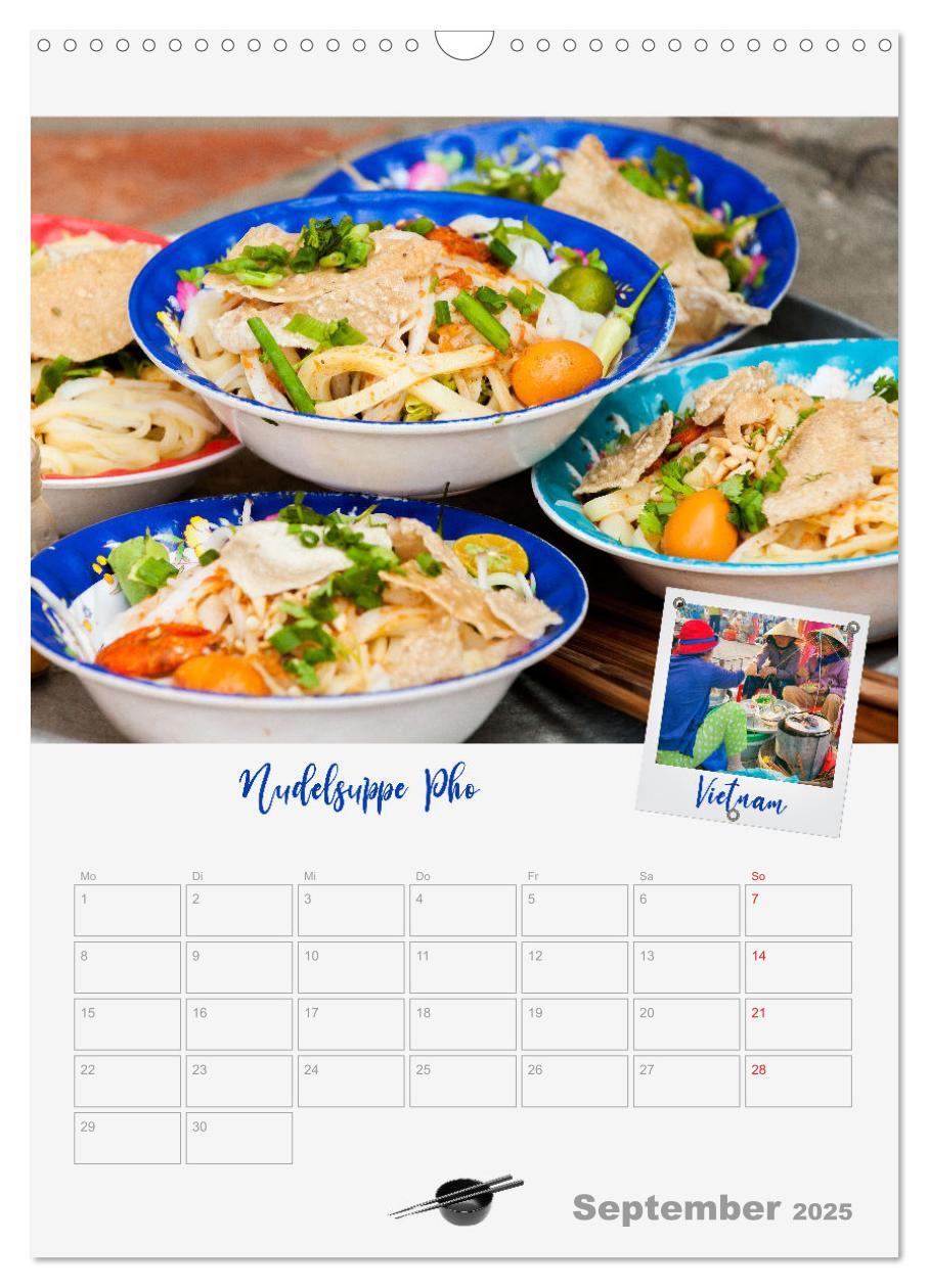 Bild: 9783435925162 | ASIA STREET FOOD - Der Küchenplaner (Wandkalender 2025 DIN A3...