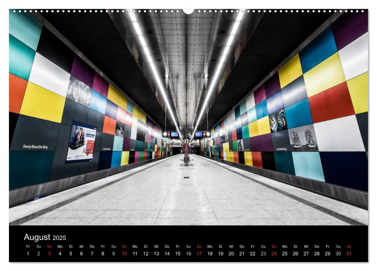 Bild: 9783435489978 | MetroMUC, Stationen im Untergrund Münchens (Wandkalender 2025 DIN...