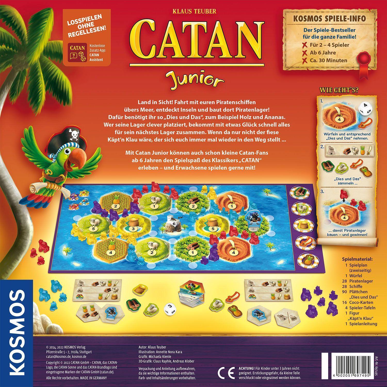 Bild: 4002051697495 | Die Siedler von Catan Junior | für 2 - 4 Spieler | Klaus Teuber | 2014