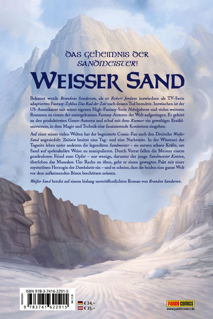 Rückseite: 9783741622915 | Brandon Sandersons Weißer Sand (Collectors Edition) - Eine Graphic...