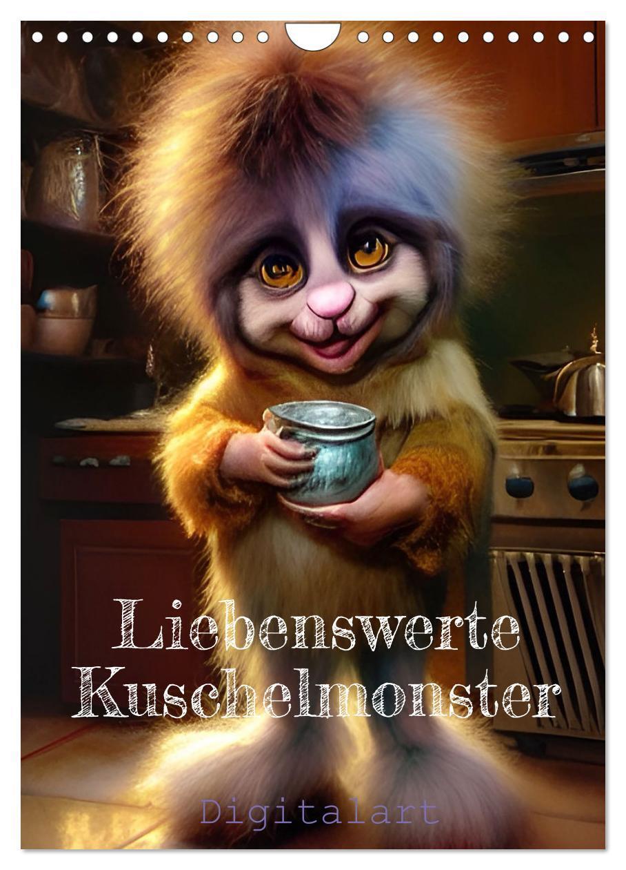 Cover: 9783435889778 | Liebenswerte Kuschelmonster - Digitalart (Wandkalender 2025 DIN A4...