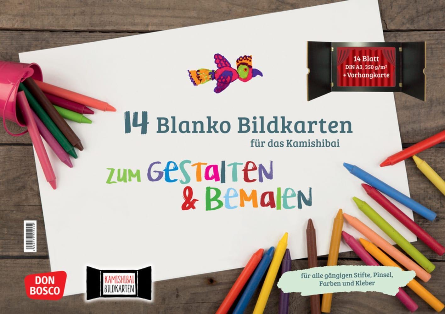 Cover: 4260179515002 | 14 blanko Bildkarten zum Gestalten & Bemalen für das Kamishibai | Box