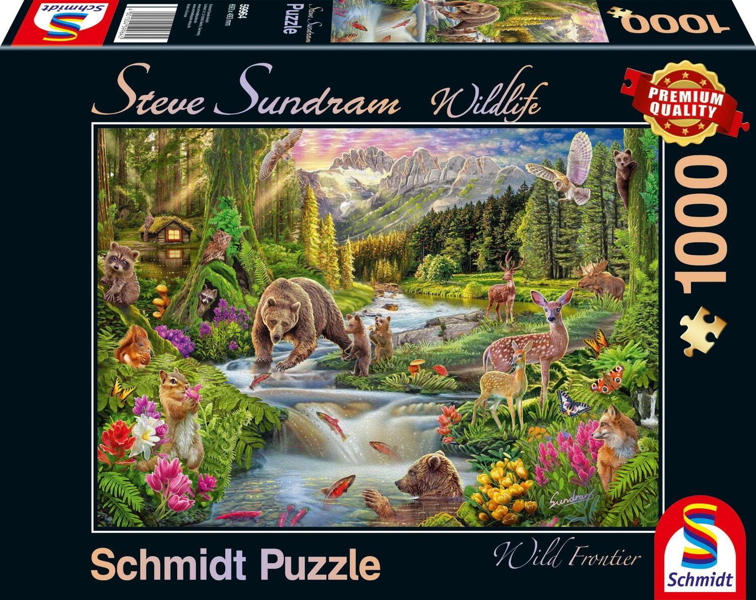 Cover: 4001504599645 | Wildtiere am Waldesrand. 1.000 Teile | Spiel | Deutsch | 2022