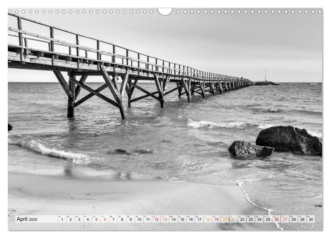 Bild: 9783435349586 | Bornholm black &amp; white (Wandkalender 2025 DIN A3 quer), CALVENDO...