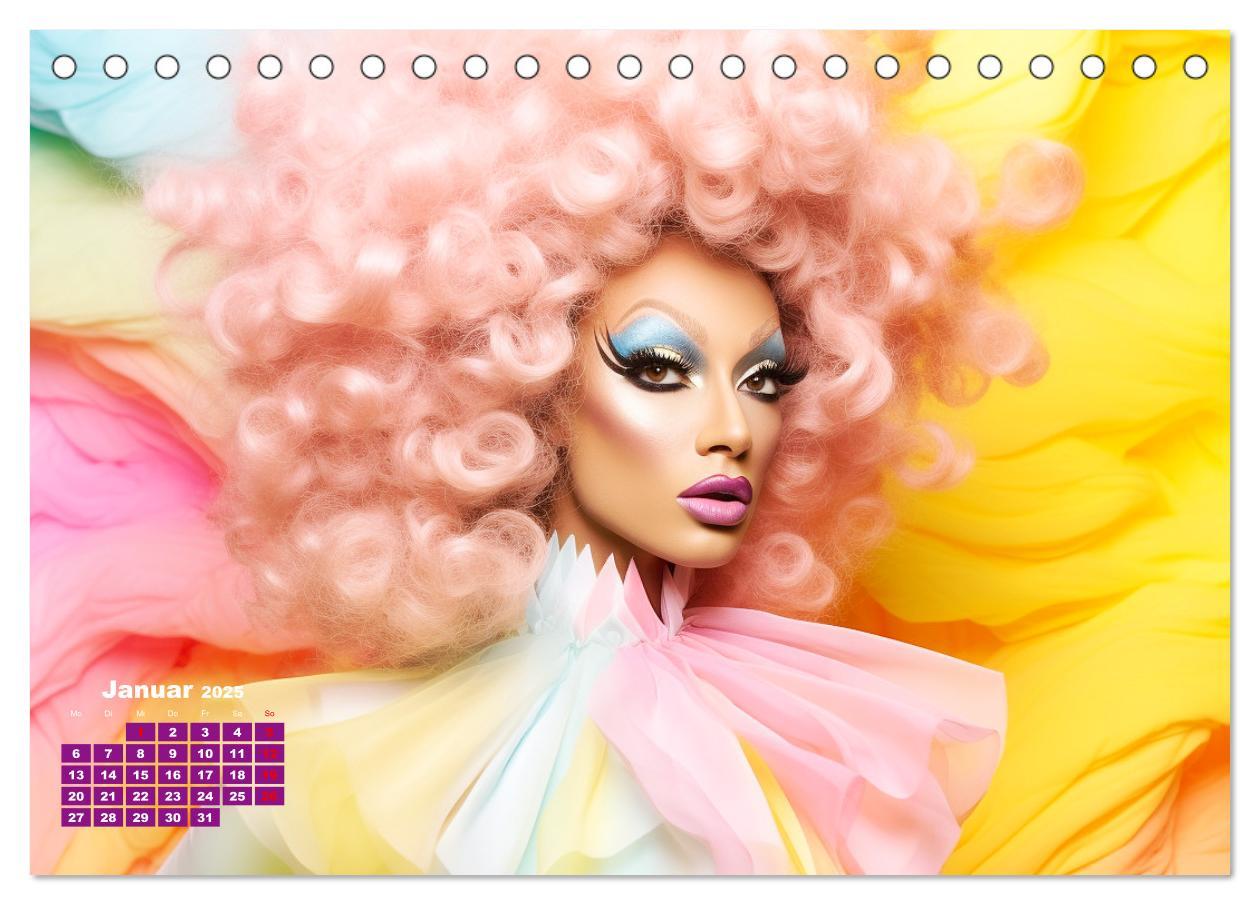 Bild: 9783383895258 | Drag Queens. Glamouröse und wunderschöne Drag-Kunst (Tischkalender...