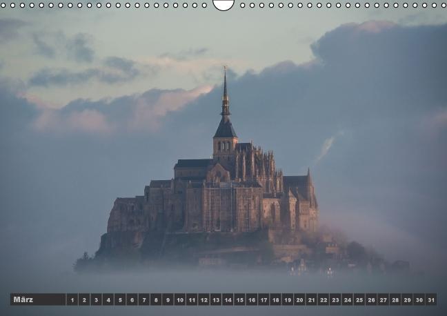 Bild: 9783660581980 | Ein Tag am Mont Saint Michel (Wandkalender immerwährend DIN A3 quer)