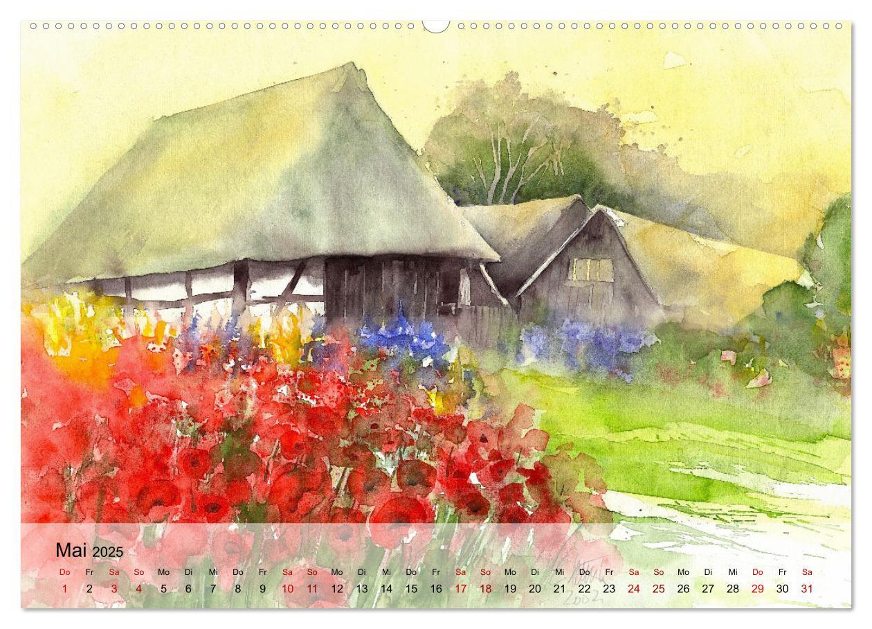 Bild: 9783383840319 | Aquarell auf Reisen - mit Eckard Funck (Wandkalender 2025 DIN A2...