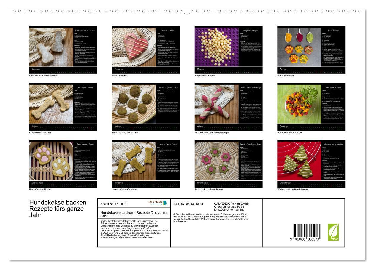 Bild: 9783435086573 | Hundekekse backen - Rezepte fürs ganze Jahr (Wandkalender 2025 DIN...