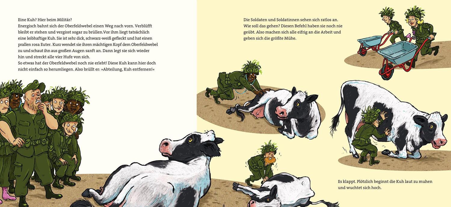 Bild: 9783864295492 | Eine Kuh beim Militär | Jutta Nymphius | Buch | 32 S. | Deutsch | 2023