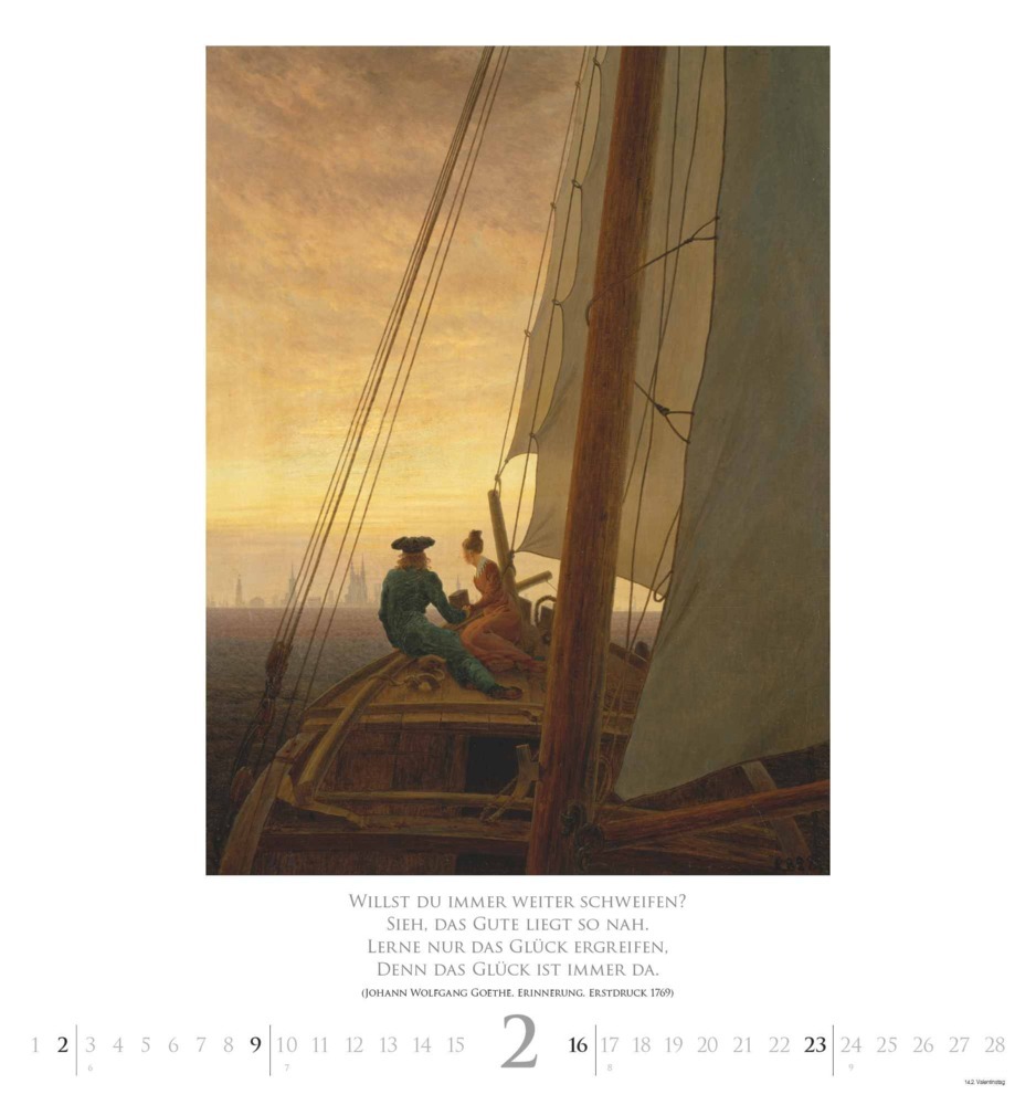 Bild: 4250809653211 | DUMONT - Caspar David Friedrich 2025 Wandkalender, 45x48cm,...