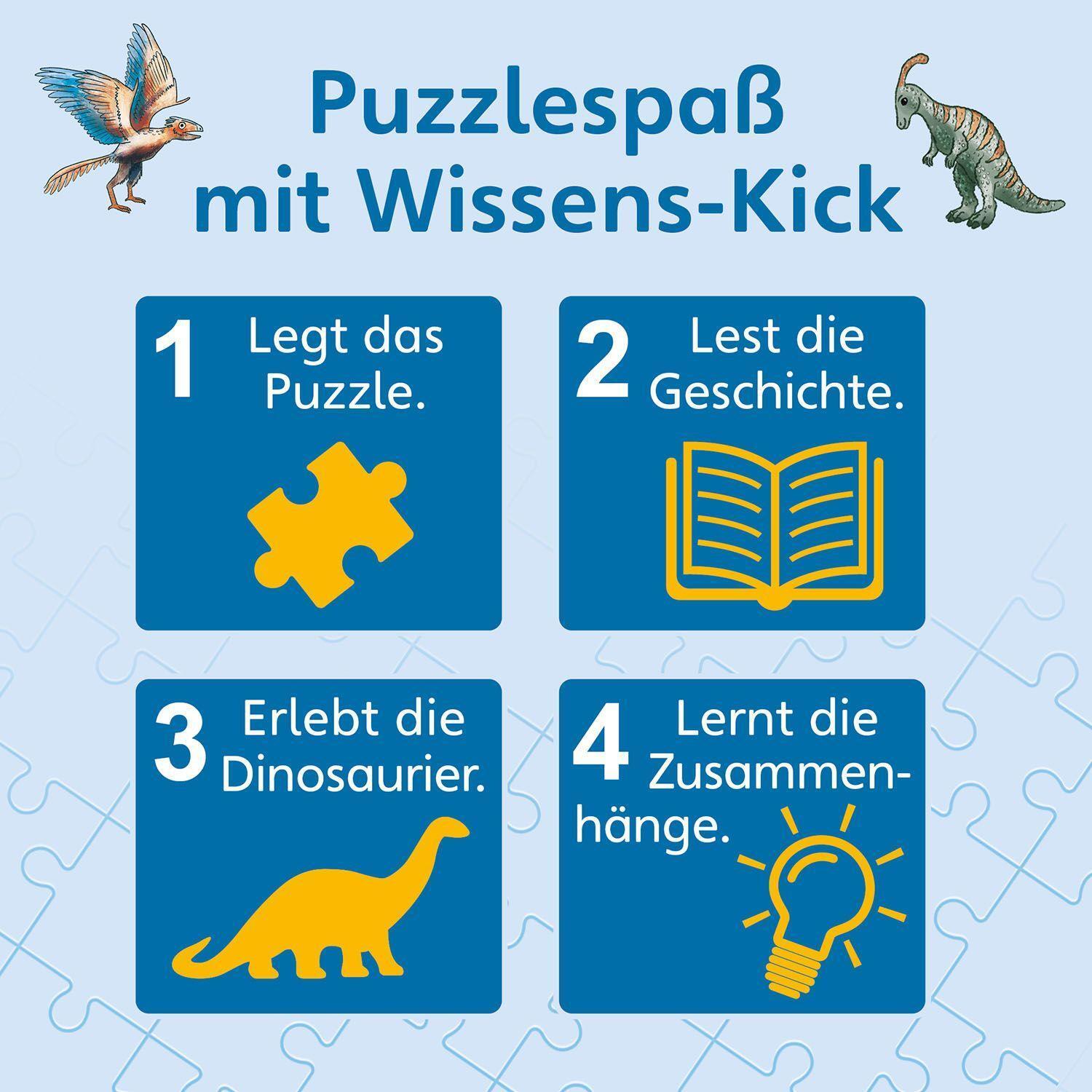 Bild: 4002051682873 | Wissenspuzzle: WAS IST WAS junior - Entdecke die Dinosaurier | Spiel