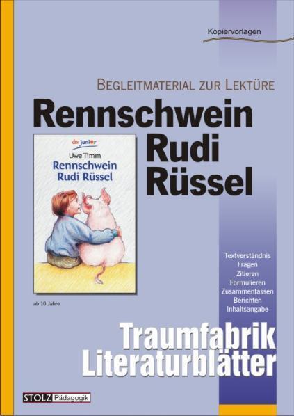 Cover: 9783897782228 | Rennschwein Rudi Rüssel | Ab 10 Jahre, Traumfabrik Literaturblätter