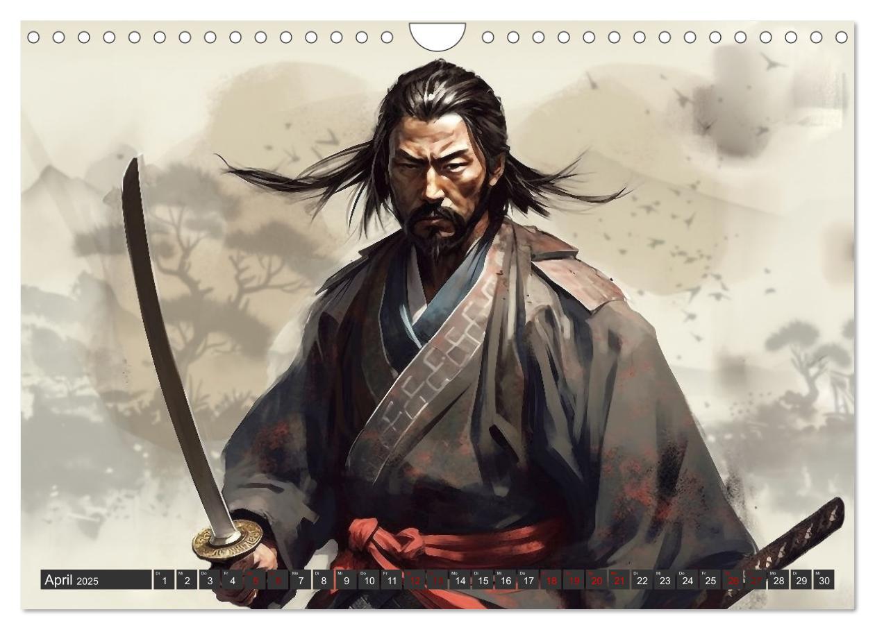 Bild: 9783383862625 | Samurai - ein Leben in Meditation (Wandkalender 2025 DIN A4 quer),...