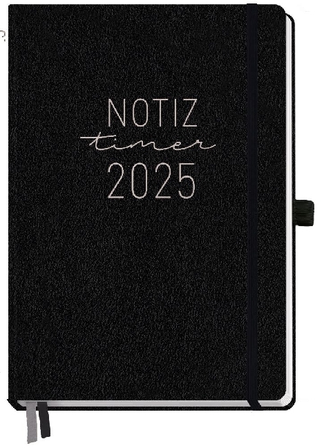 Cover: 4029357084347 | Wochen-Notiz-Timer Classic 2025 A5 12 Monate KL [Schwarz] | Reiter