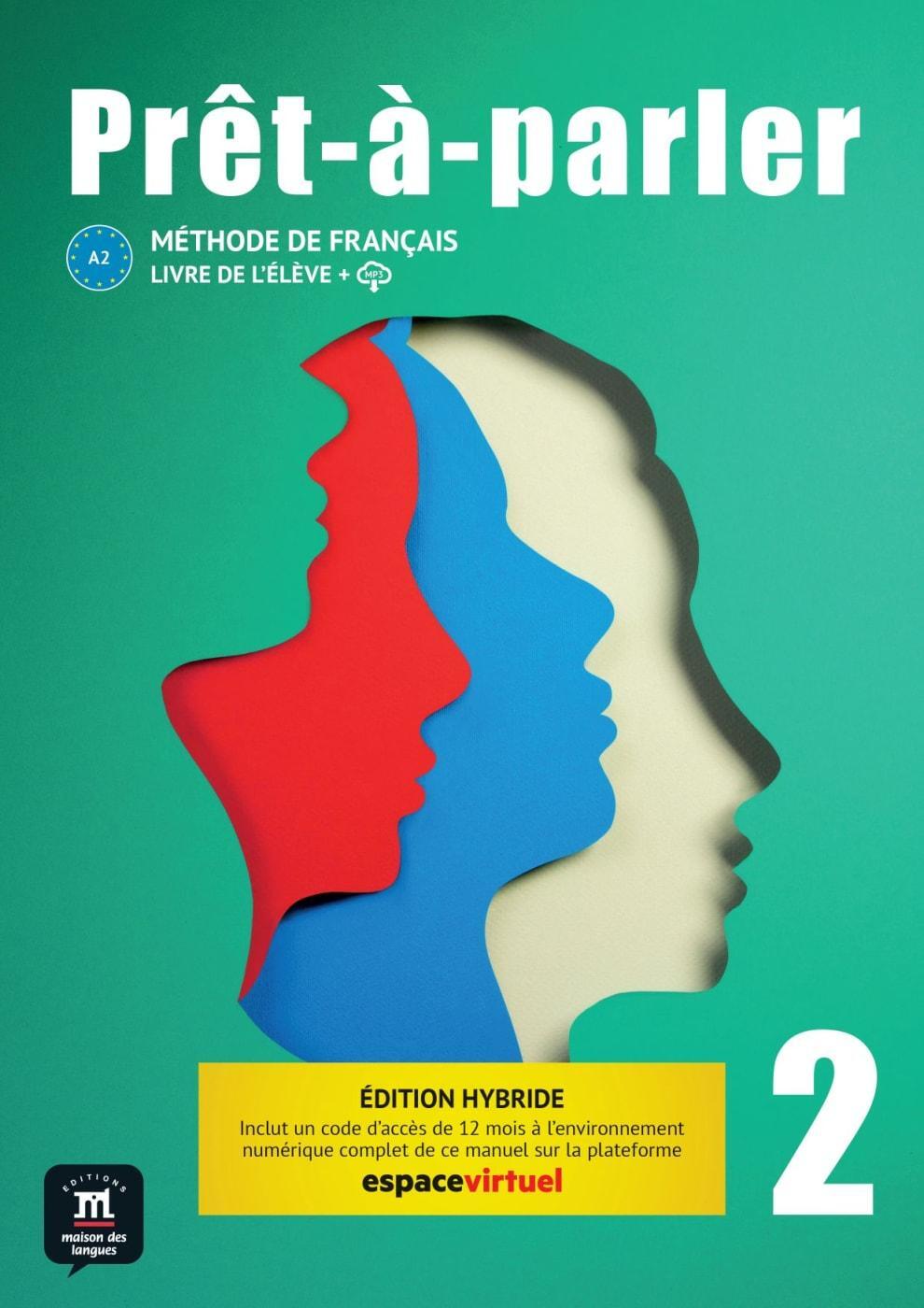 Cover: 9783125301832 | Prêt-à-parler 2 A2 - Édition hybride. Livre de l'élève + code...