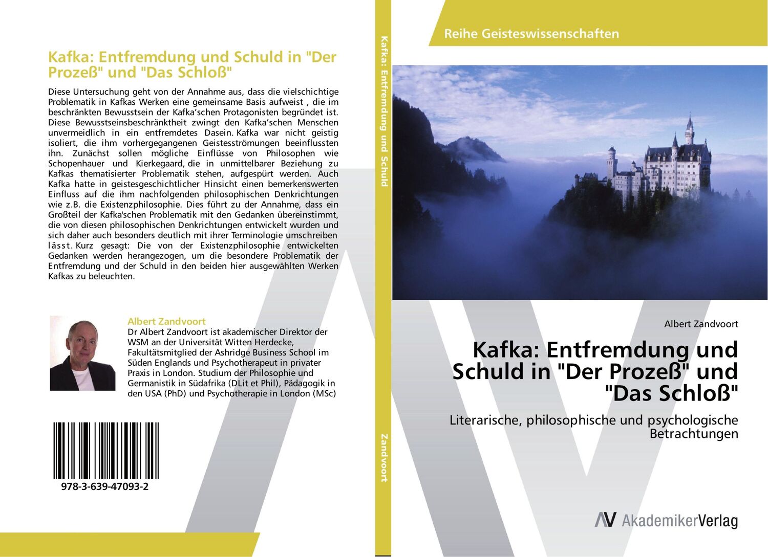 Cover: 9783639470932 | Kafka: Entfremdung und Schuldin"Der Prozeß" und "Das Schloß" | Buch