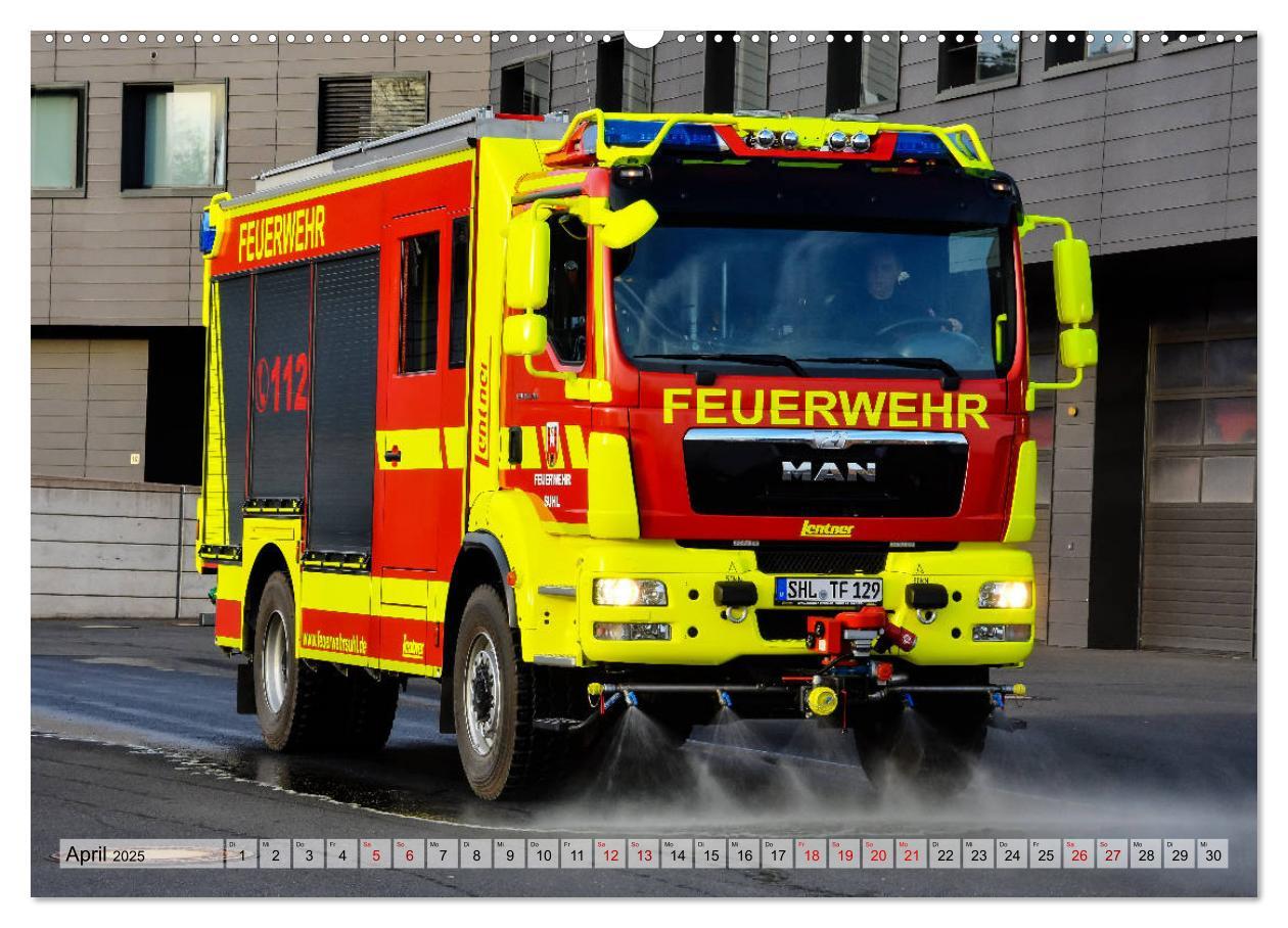 Bild: 9783435365449 | Feuerwehrfahrzeuge (Wandkalender 2025 DIN A2 quer), CALVENDO...