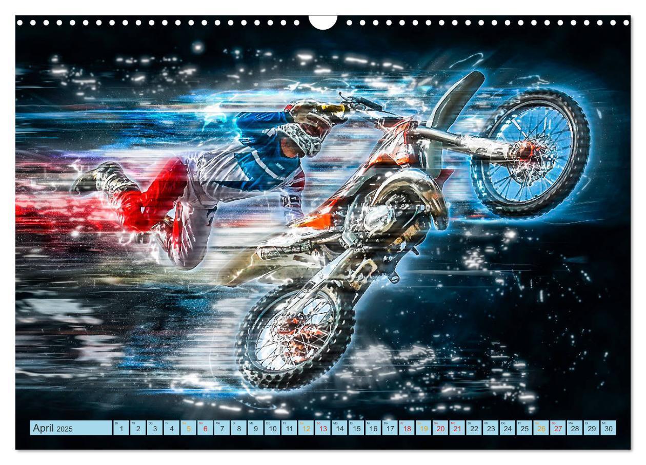 Bild: 9783435409891 | Motocross - extrem cool (Wandkalender 2025 DIN A3 quer), CALVENDO...