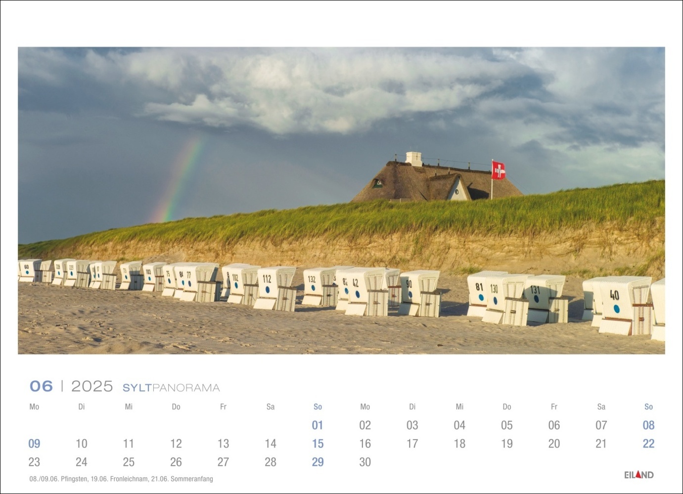 Bild: 9783964023384 | Sylt Panorama Postkartenkalender 2025 - Hans Jessel | Hans Jessel