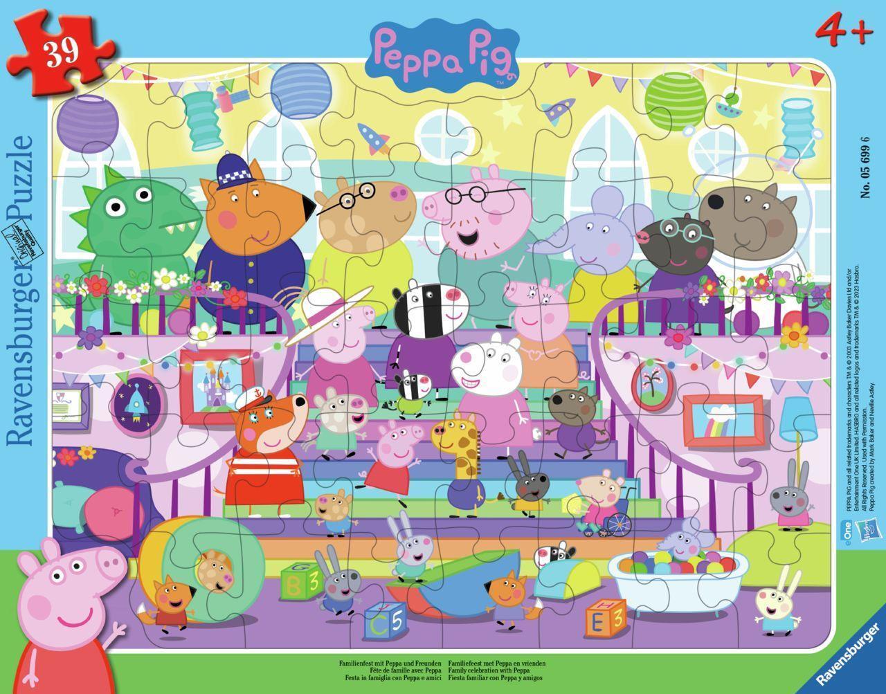 Cover: 4005556056996 | Ravensburger Kinderpuzzle 05699 - Familienfest mit Peppa und...