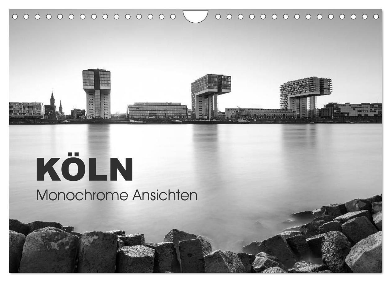 Cover: 9783435557301 | Köln - monochrome Ansichten (Wandkalender 2025 DIN A4 quer),...