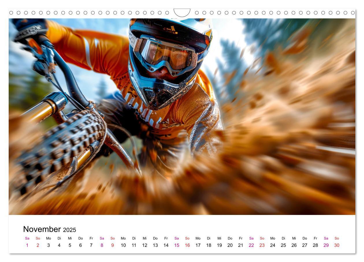 Bild: 9783457149850 | Mountainbike Erlebnisse (Wandkalender 2025 DIN A3 quer), CALVENDO...