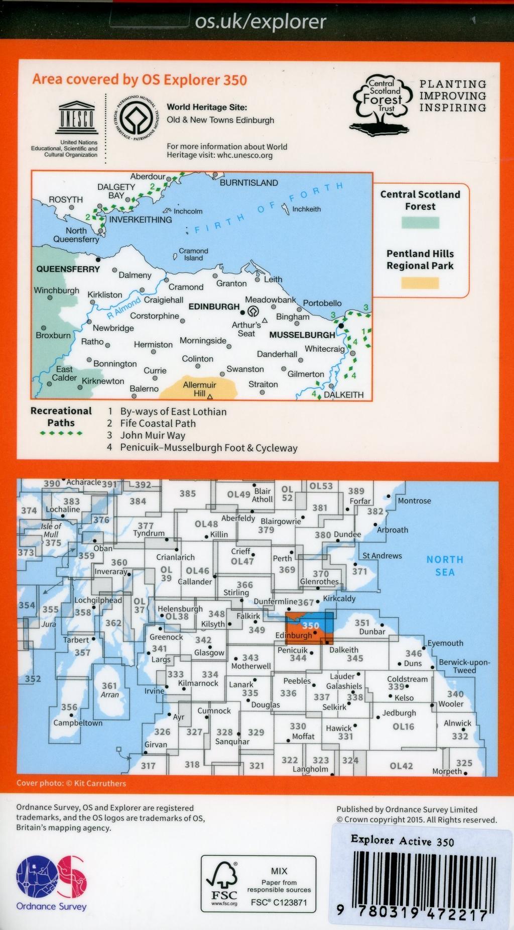 Bild: 9780319472217 | Edinburgh | Ordnance Survey | (Land-)Karte | Karte/Landkarte | 2015