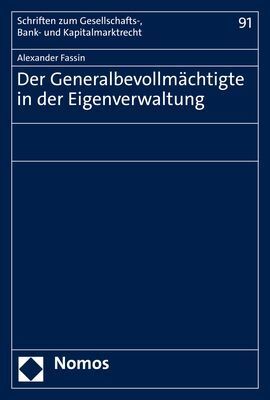 Cover: 9783756000036 | Der Generalbevollmächtigte in der Eigenverwaltung | Alexander Fassin