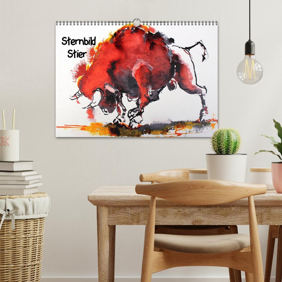 Bild: 9783435625406 | Sternbild Stier (Wandkalender 2025 DIN A3 quer), CALVENDO...