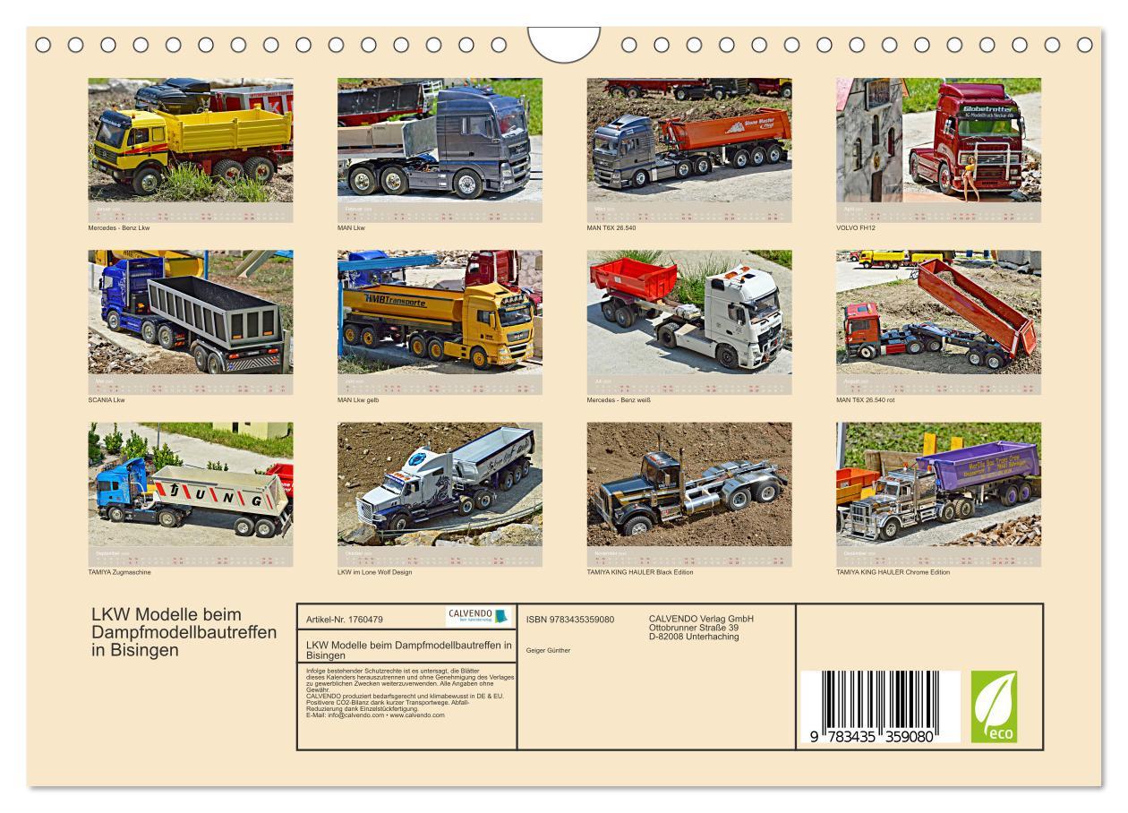 Bild: 9783435359080 | LKW Modelle beim Dampfmodellbautreffen in Bisingen (Wandkalender...