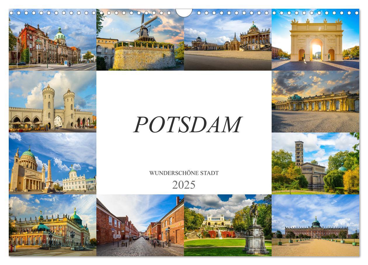 Cover: 9783435279906 | Potsdam Wunderschöne Stadt (Wandkalender 2025 DIN A3 quer),...