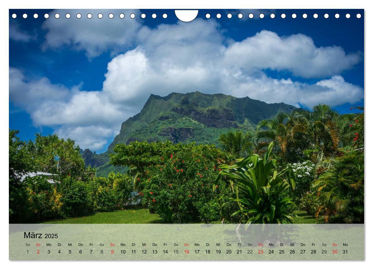 Bild: 9783435624164 | Südseeträume. Paradiese im Pazifik (Wandkalender 2025 DIN A4 quer),...